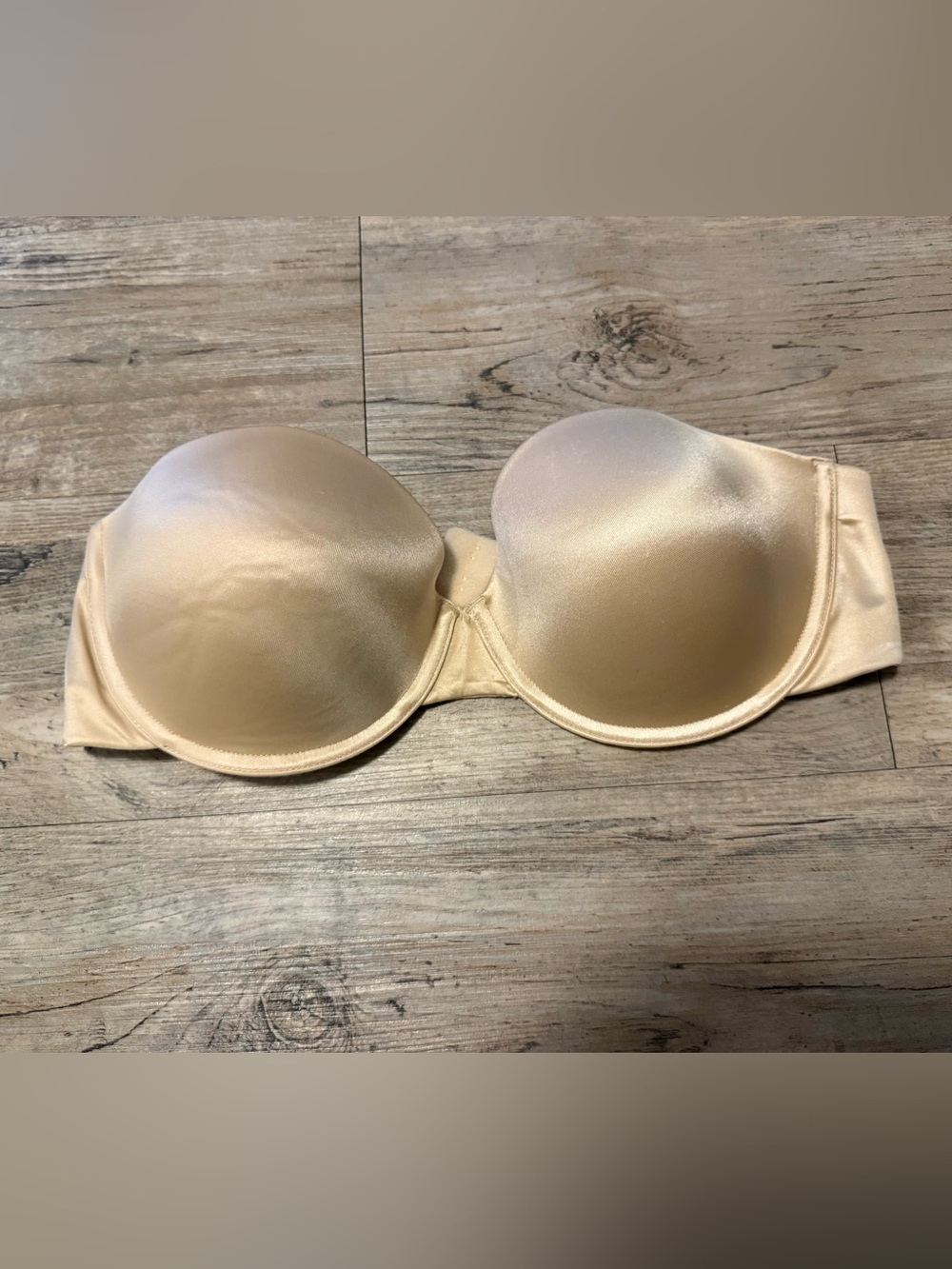 Maidenform Strapless Nude Beige Padded Bandeau Bra
